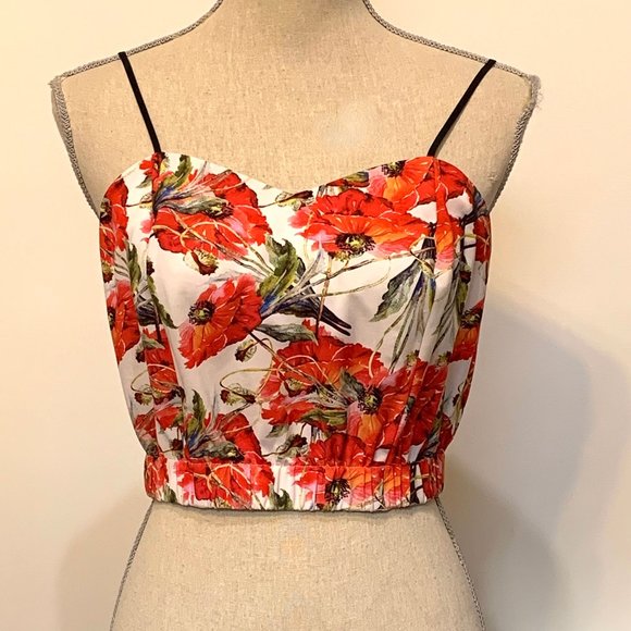 Clover Canyon Frederick Floral Crop Cami Size Medium - Picture 5 of 12